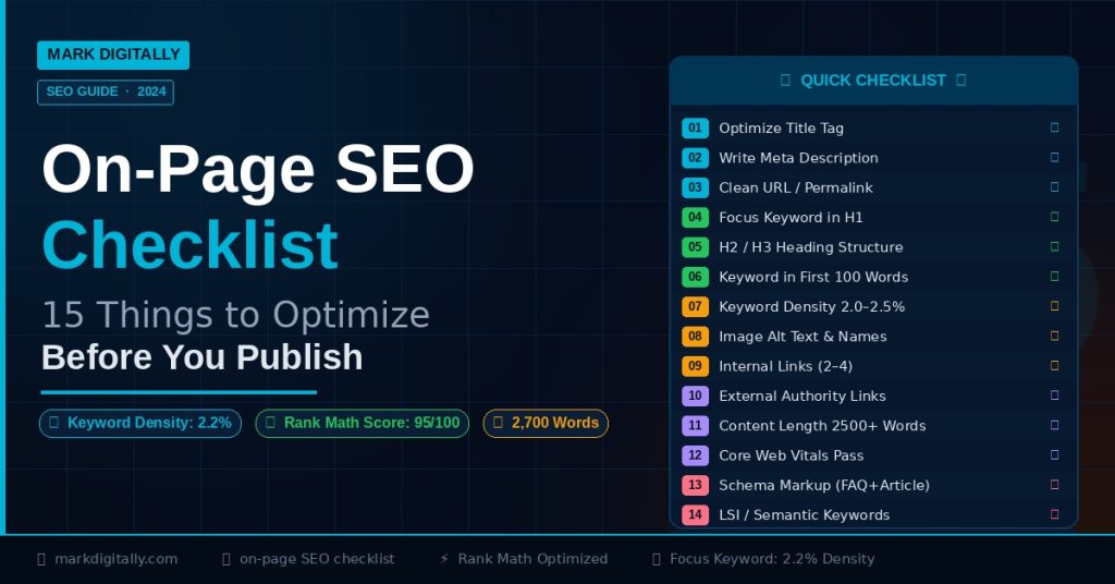 On-Page SEO Checklist